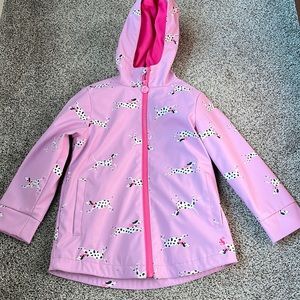 Joules fleece lined Dalmatian rain coat